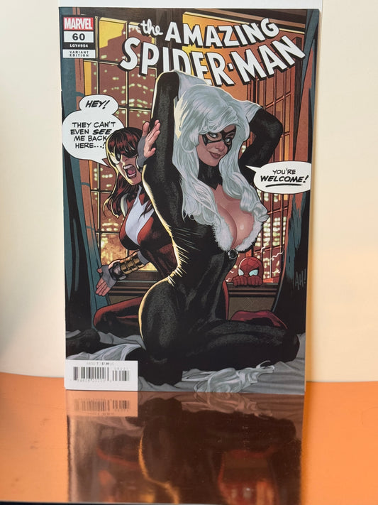 AMAMAZING SPIDER-MAN #60 ⬛️🟥 ADAM HUGHES 🔥 Black Cat Variant CVR Marvel 2024 NM+